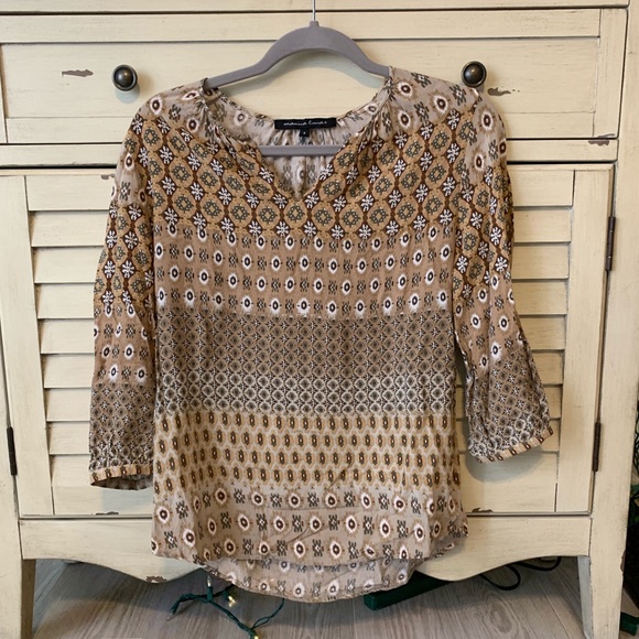 Marina Luna Tops - Marina Luna Boho Print Top